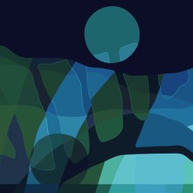 ‘Midnight hiking’  printes i kvadratiske størrelser.